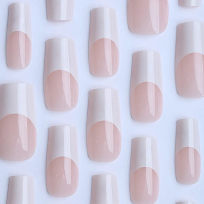 Glossy French Press On Nails