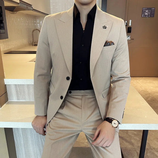 Italian Slim-Fit Luxury Wedding Suit