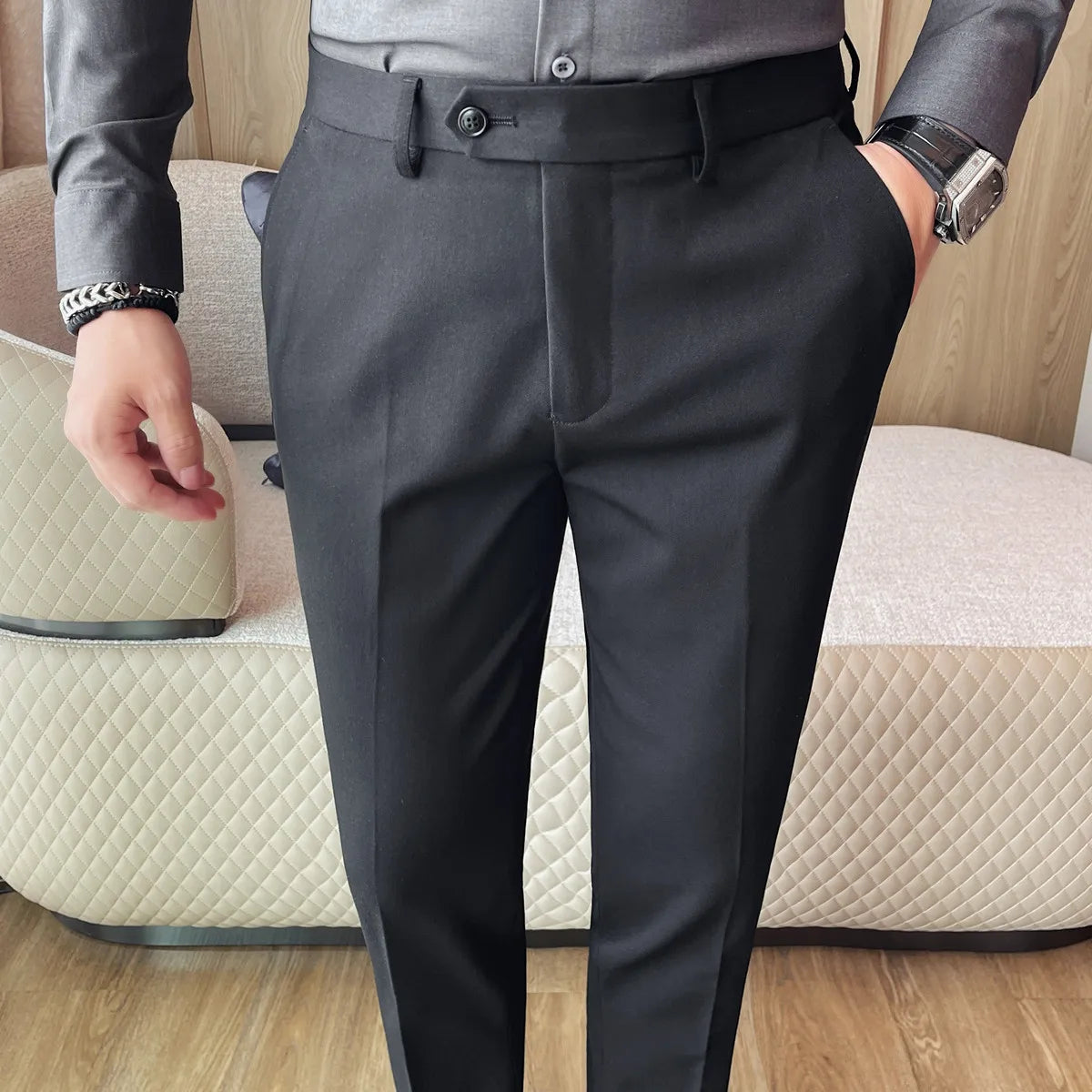 Slim Fit Formal Suit Trousers