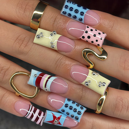 Glossy French Press On Nails