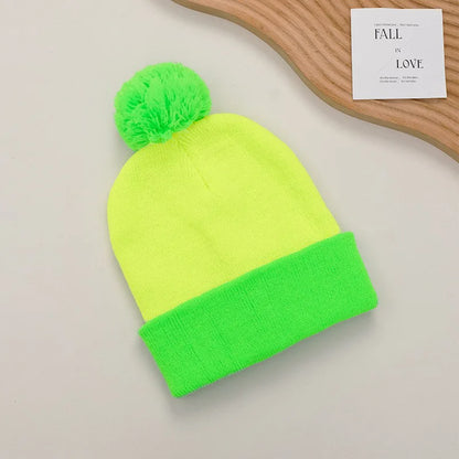 Cuffed Pom Beanie and Gloves Set