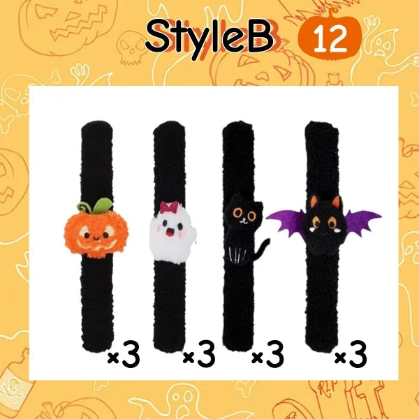 Plush Halloween Slap Bracelets