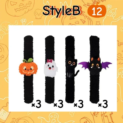 Plush Halloween Slap Bracelets