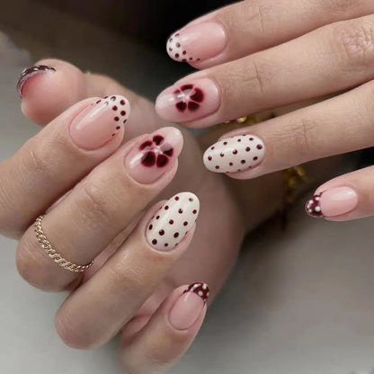 Floral Resin Press On Nails