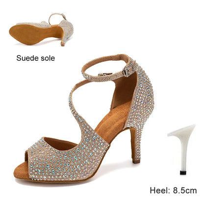 Rhinestone Latin Dance Shoes