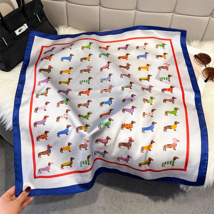 Fruit Print Korean Square Scarf