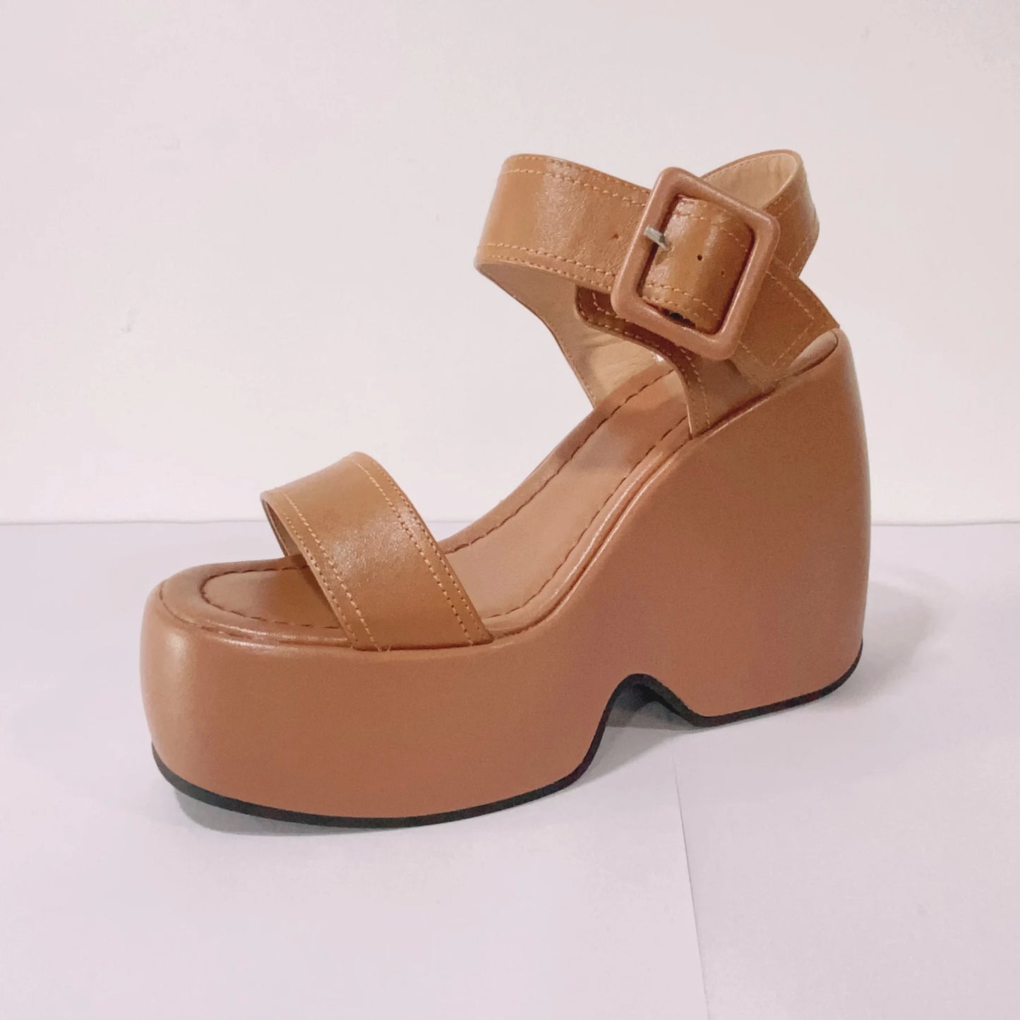 Leather Platform Sandals Women