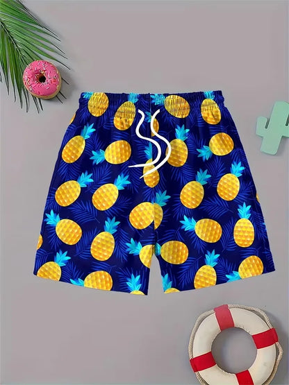 Pineapple Rainbow Print Shorts