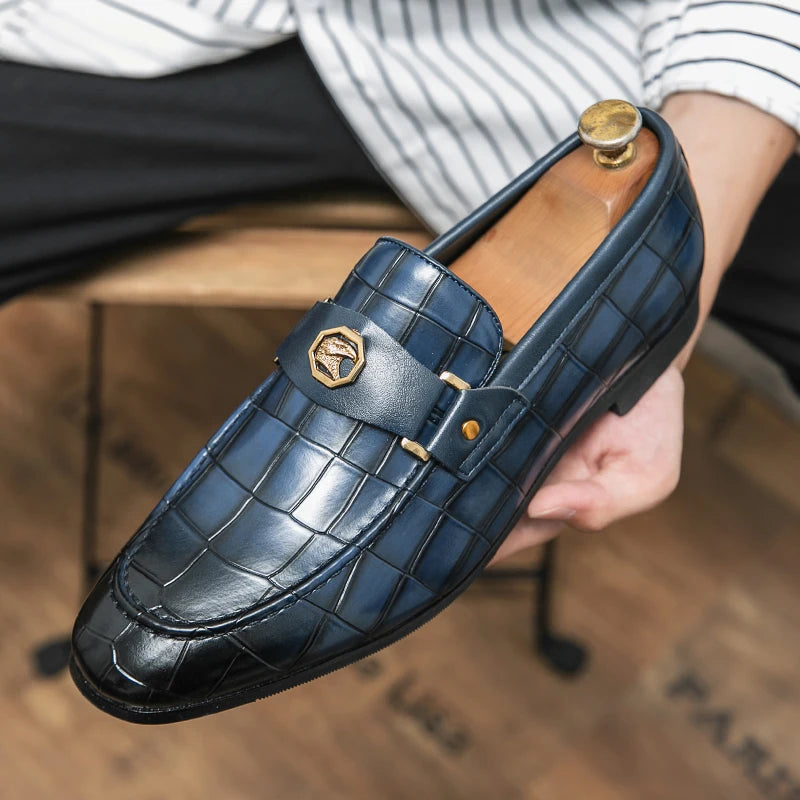 Black PU Slip-on Loafers