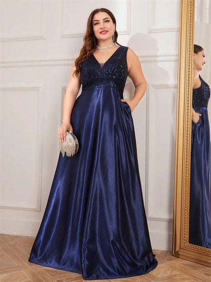 Satin Evening Gown