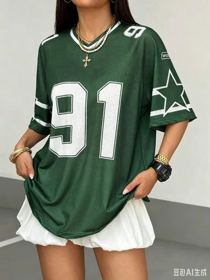 Number Print T-Shirt