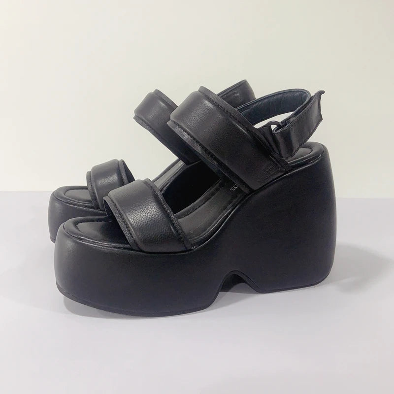 Leather Platform Sandals Women