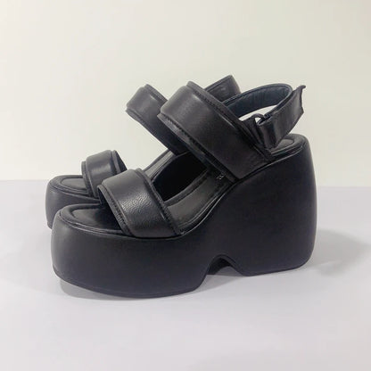 Leather Platform Sandals Women