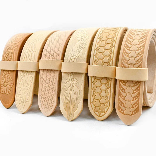 Embossed Leather Belt