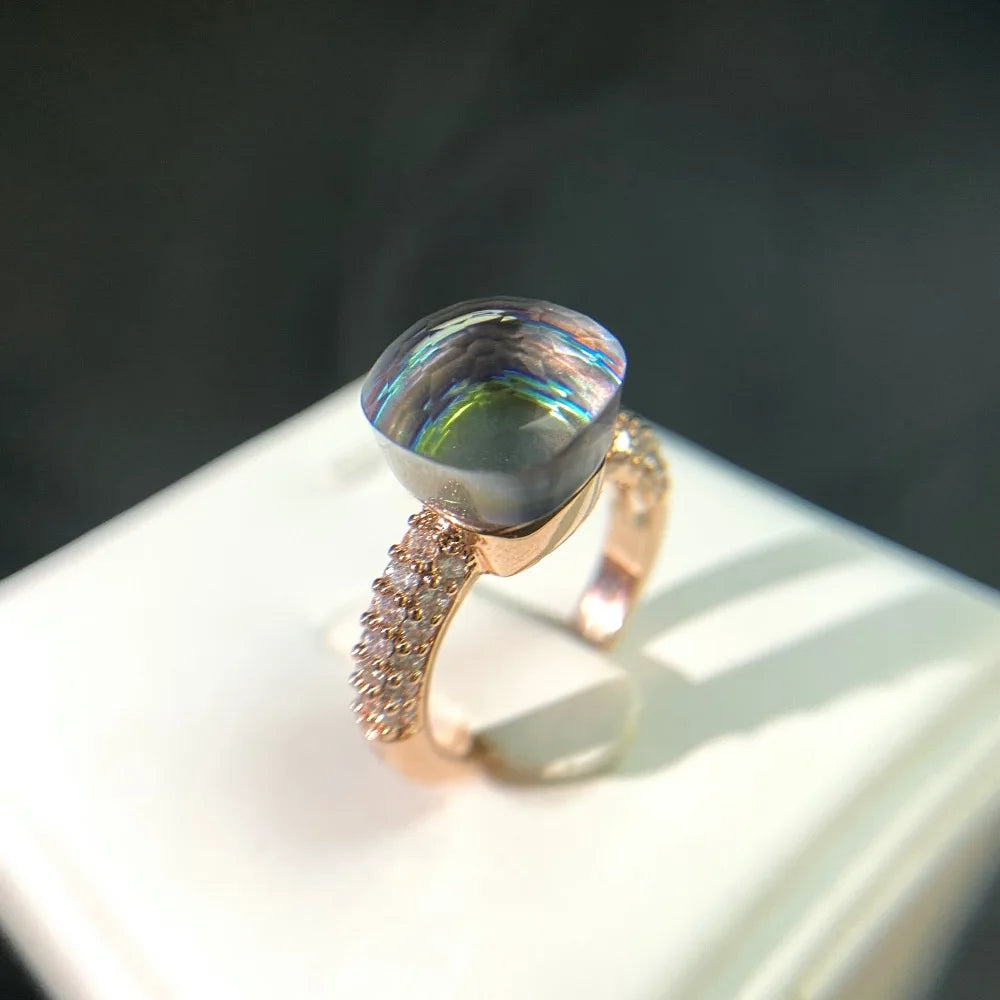 Candy Zircon Crystal Ring