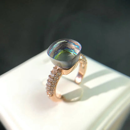 Candy Zircon Crystal Ring