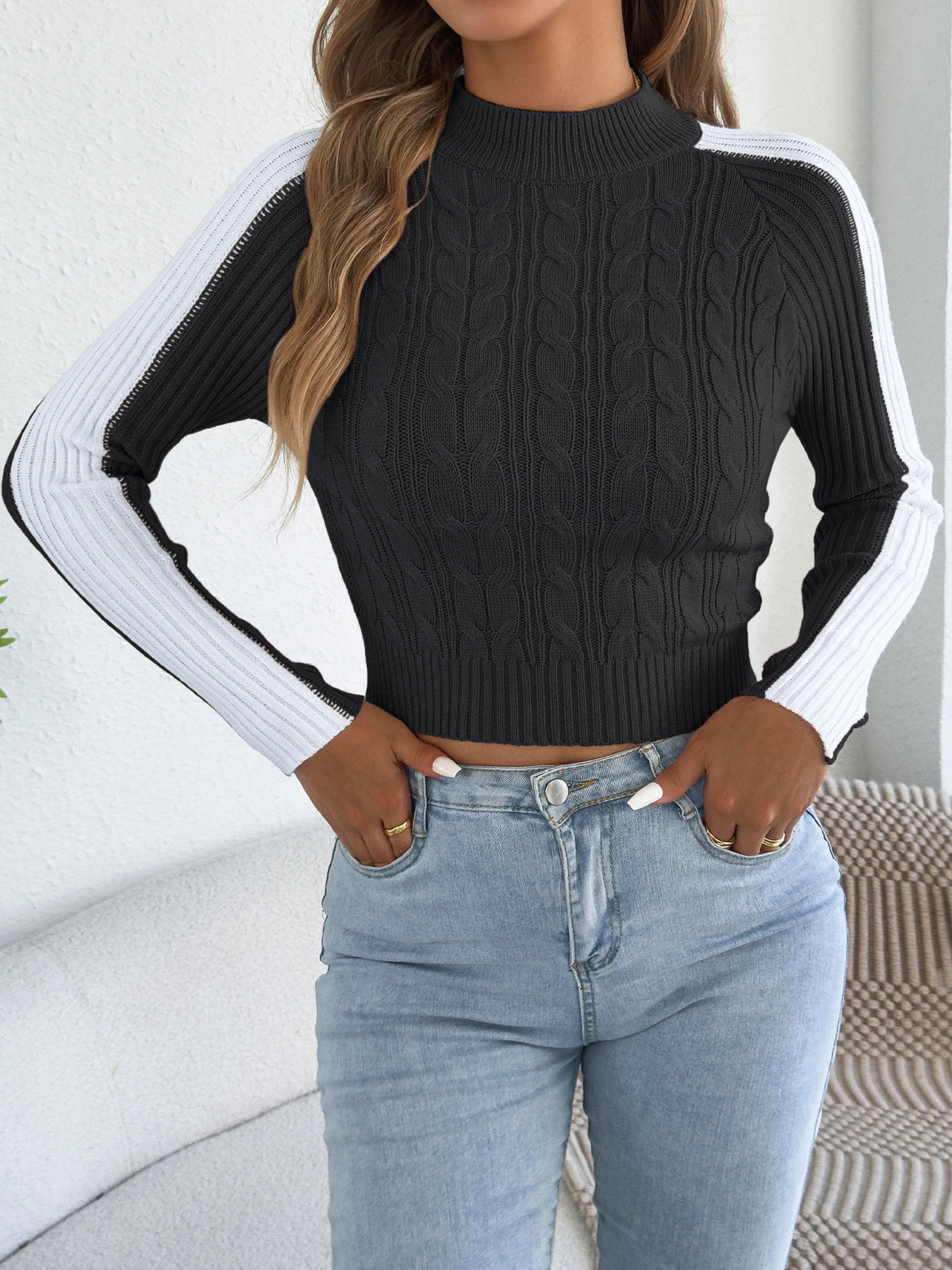 Slim-Fit Round Neck Sweater