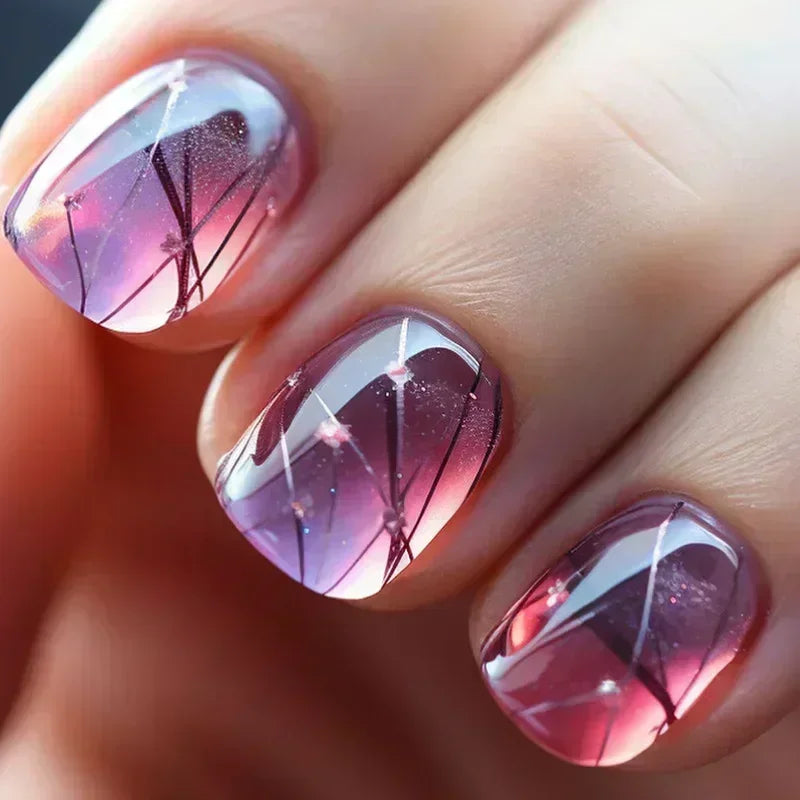 Green Leopard Press On Nails