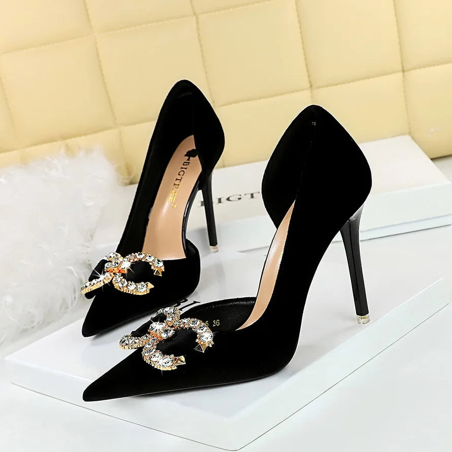 Pink Crystal Party Pumps