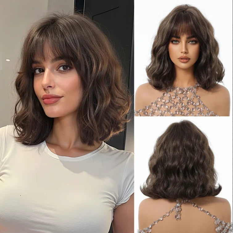 Short Wavy Bob Wig