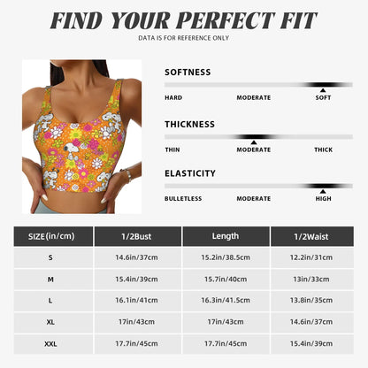 Dog Cartoon Print Bra