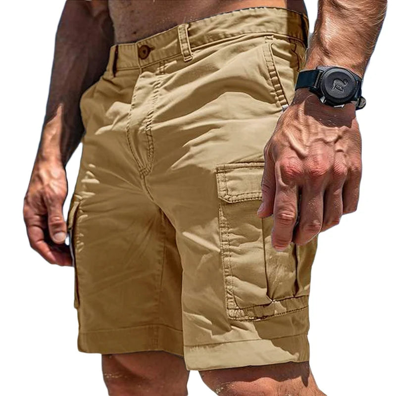 Wear-Resistant Multi-Pocket Cargo Shorts