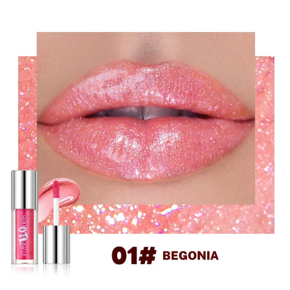 Qibest 8-Color Shimmer Glitter Lip Gloss