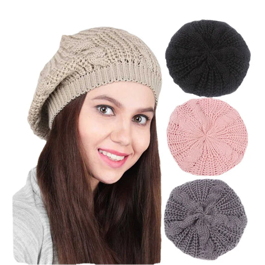 Twist Knit Winter Beanie