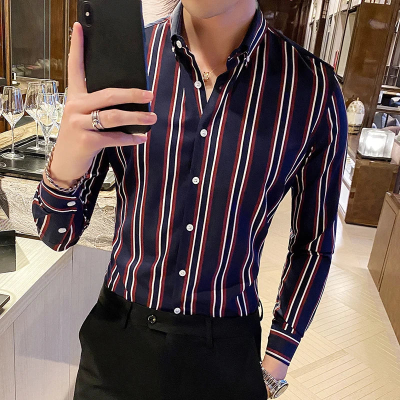 Striped Wedding Dress Shirt