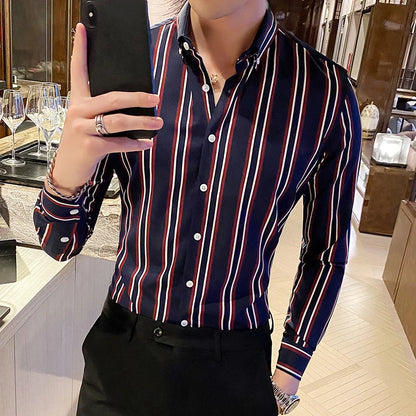 Striped Wedding Dress Shirt