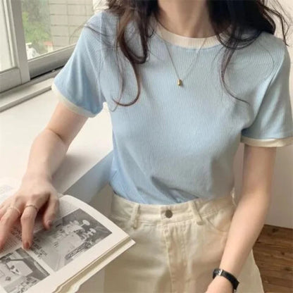 Solid Round-Neck T-Shirt