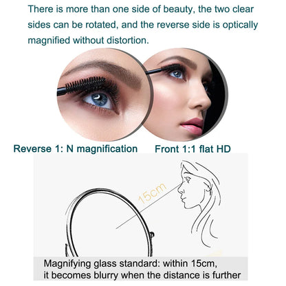 Wall Mounted Lighted Makeup Mirror
