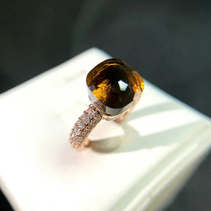Candy Zircon Crystal Ring