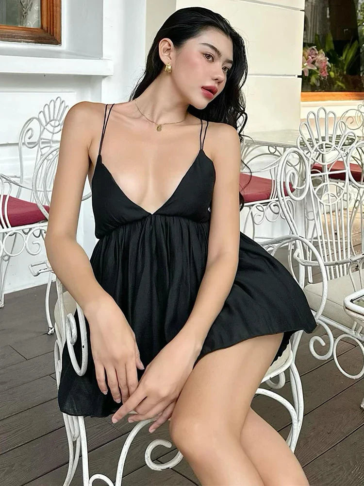Sexy Backless Mini Dress