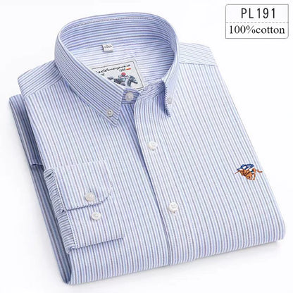 Oxford Striped Business Shirt
