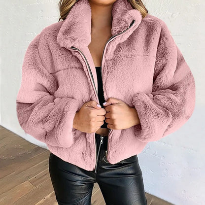 Short Zip Cardigan Coat