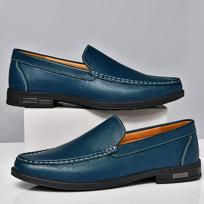 Leather Slip On Shoes Style