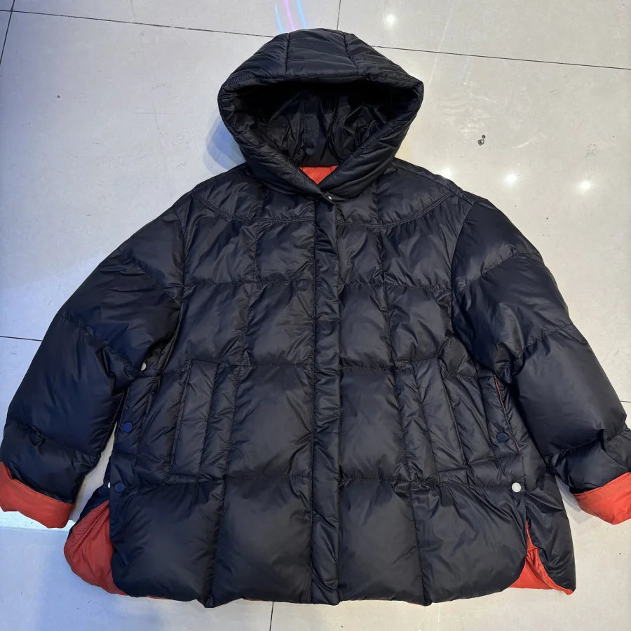 Oversized Hooded Down Jacket