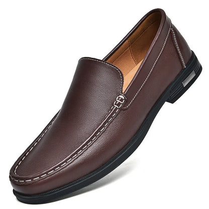 Leather Slip On Shoes Style