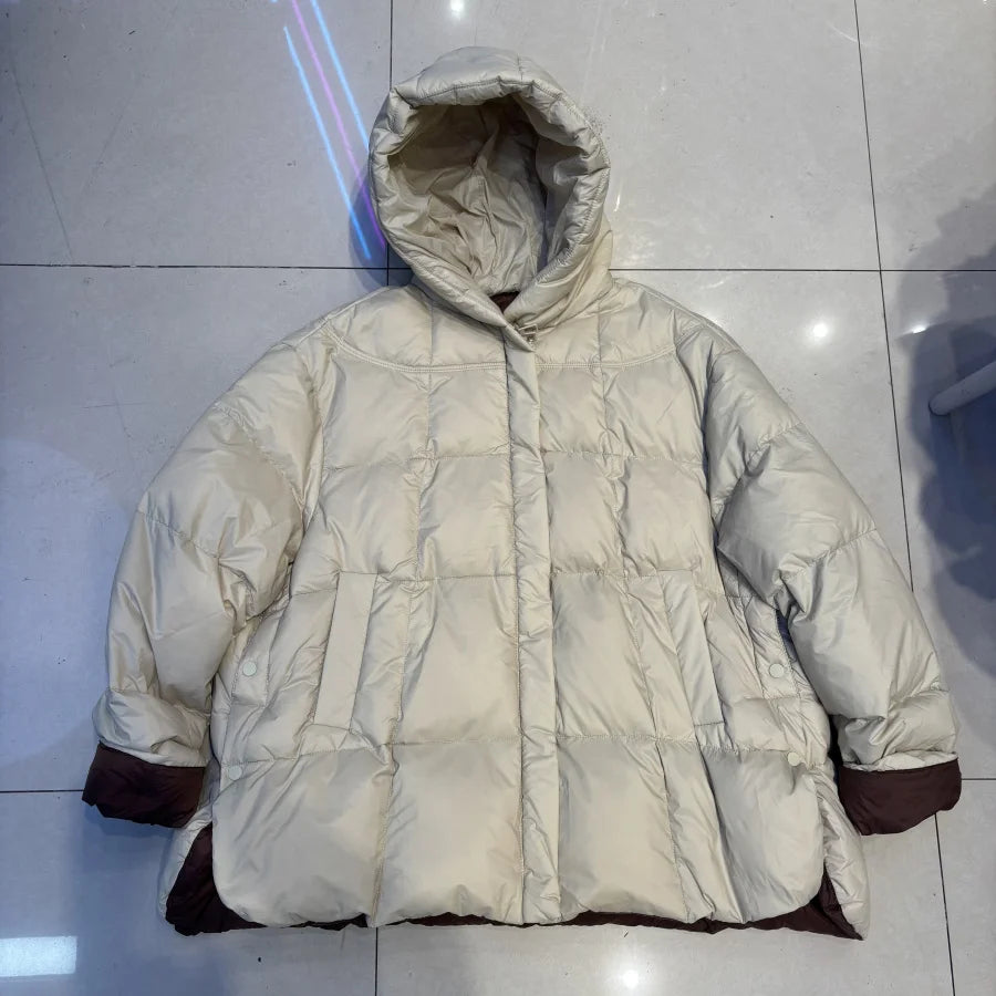 Oversized Hooded Down Jacket