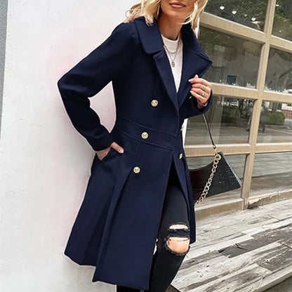 Lined Woolen Trench Coat