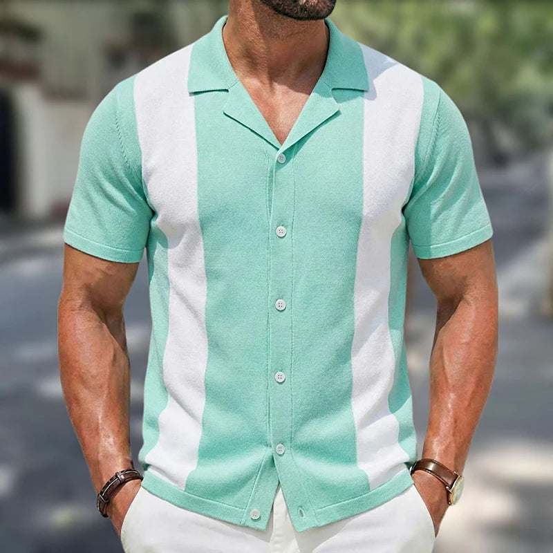 Casual Knit Polo Shirt
