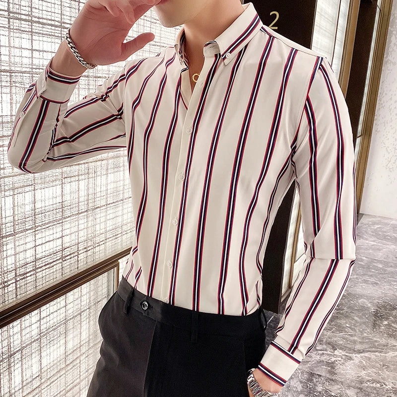 Striped Wedding Dress Shirt