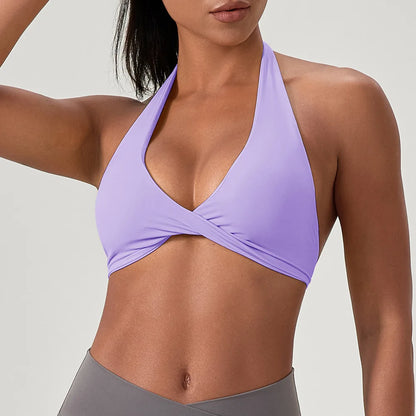 Halter Back Wire-Free Bra