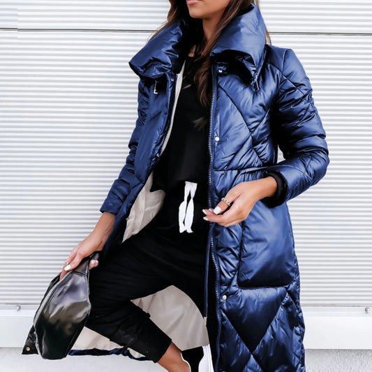 Long Zip Coat with Pockets