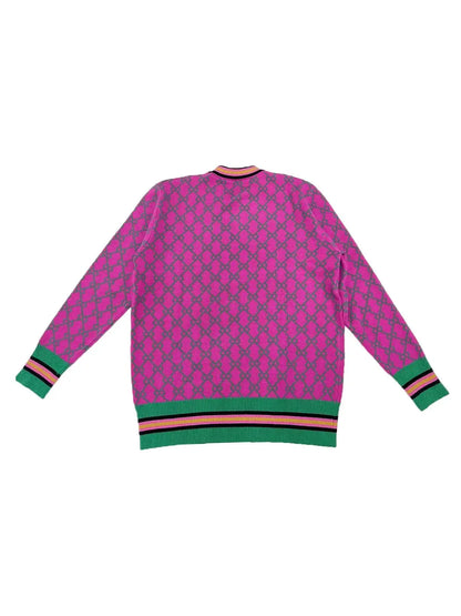 Diamond Print Knit Sweater