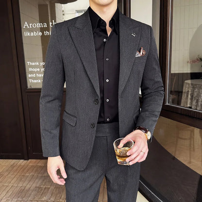 Italian Slim-Fit Luxury Wedding Suit