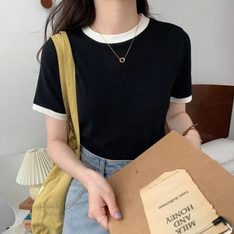 Solid Round-Neck T-Shirt