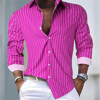 Striped Office Dress Shirt