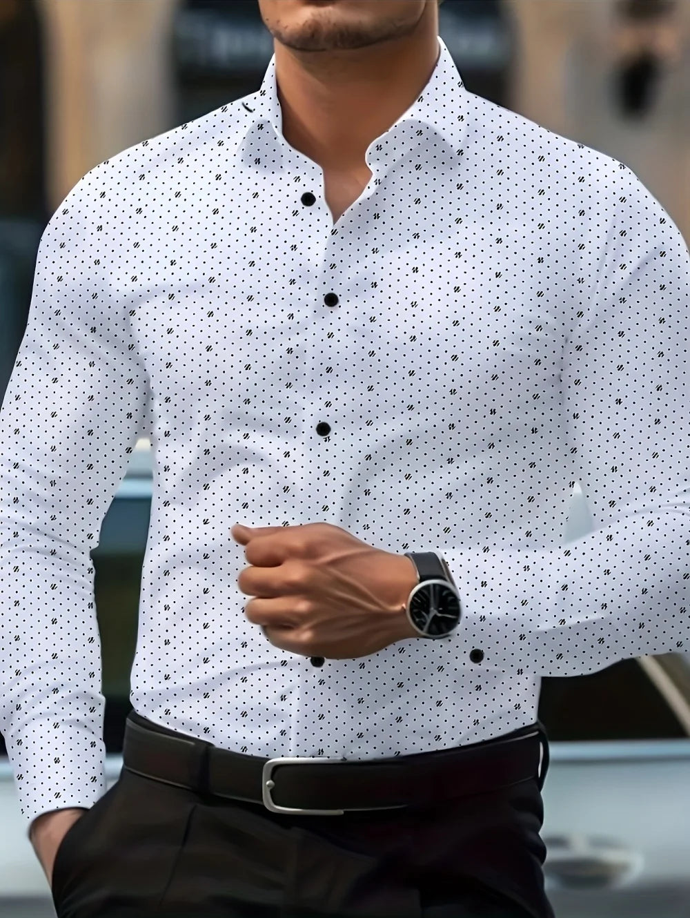 Printed Smart Casual Shirt